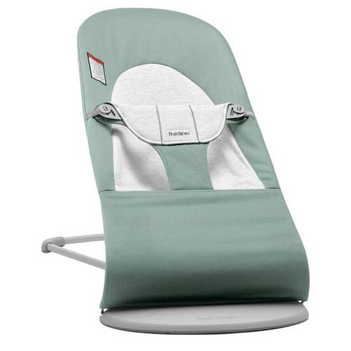 BABYBJORN Bouncer - Woven Jersey Light Sage/Grey