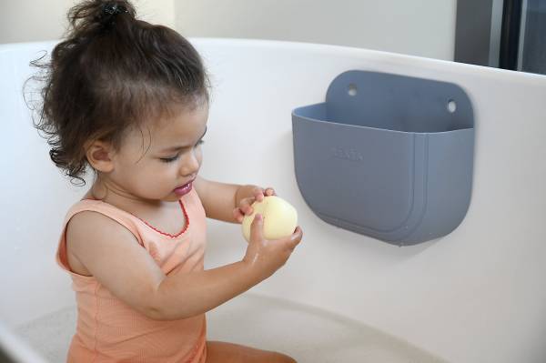 BEABA Bath Set Basket & Silicone Bath Toys