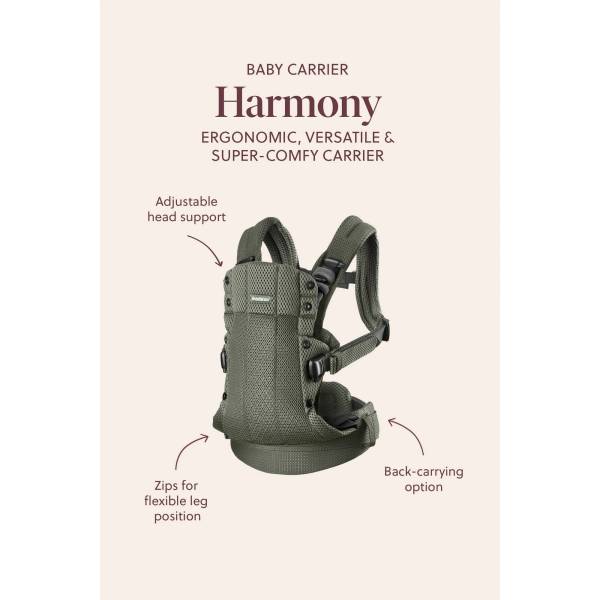 BABYBJORN Carrier Harmony - Mesh Dusty Pink