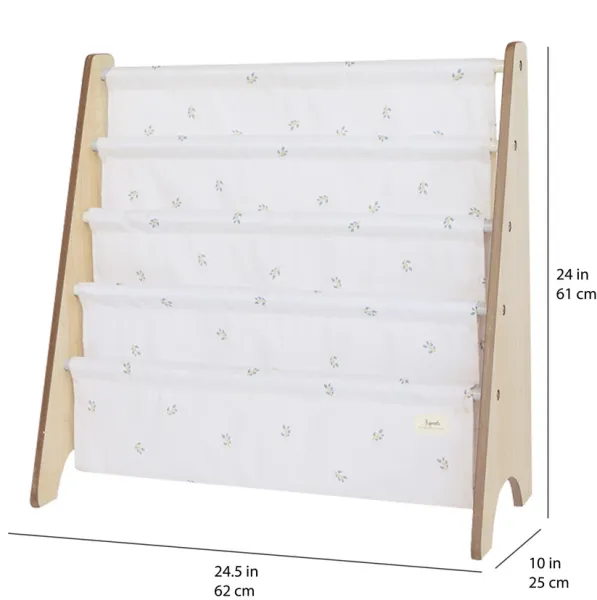 3 SPROUTS Book Rack - Blueberry/Taupe