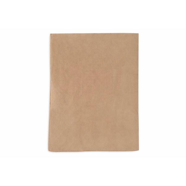 JOLLEIN Blanket 75x100 Check Knit - Biscuit/Teddy Fleece