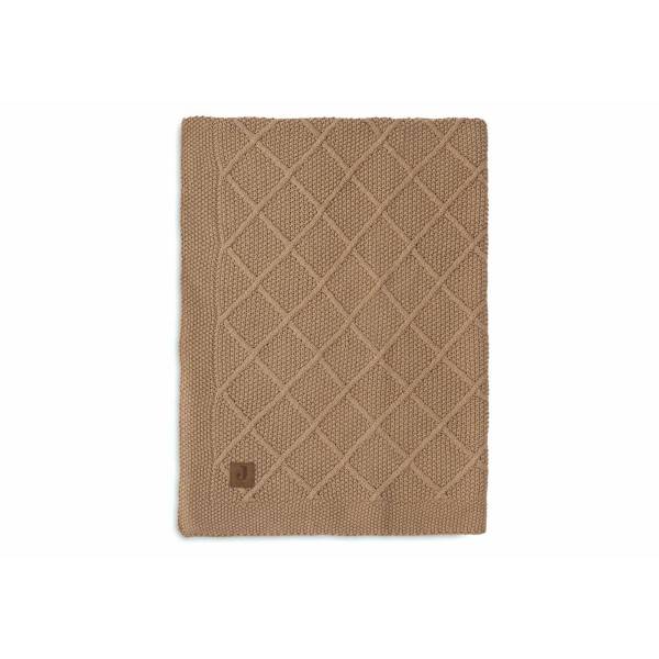 JOLLEIN Blanket 75x100 Check Knit - Biscuit