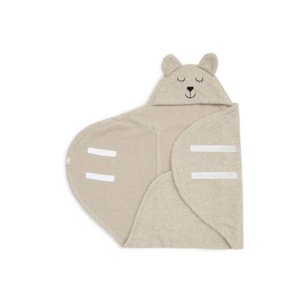 JOLLEIN Wrap Blanket Bear Boucle - Olive Green