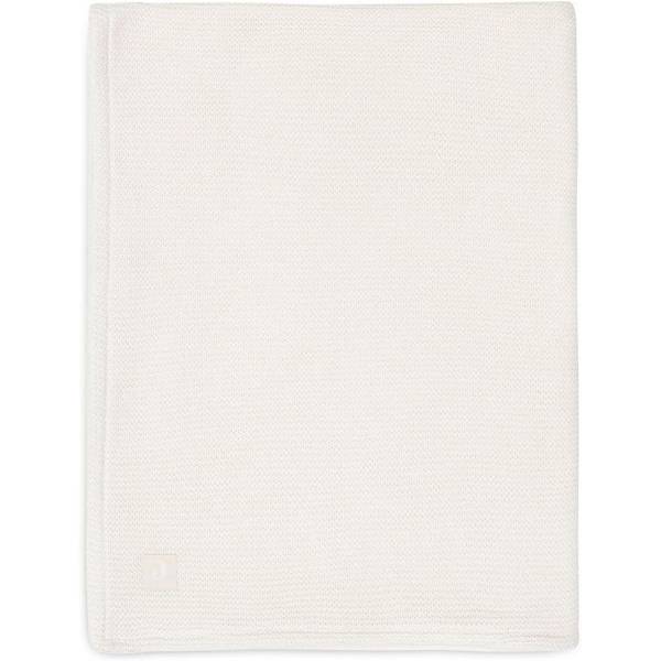 JOLLEIN Blanket 100x150 Basic Knit/Fleece - Ivory/Coral