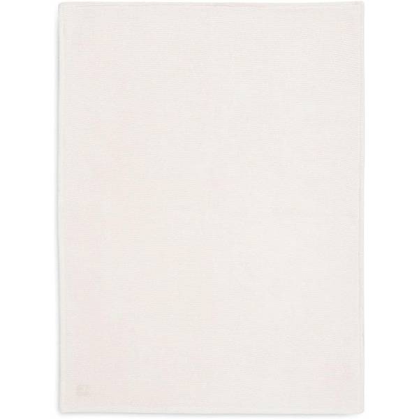 JOLLEIN Blanket 100x150 Basic Knit/Fleece - Ivory/Coral