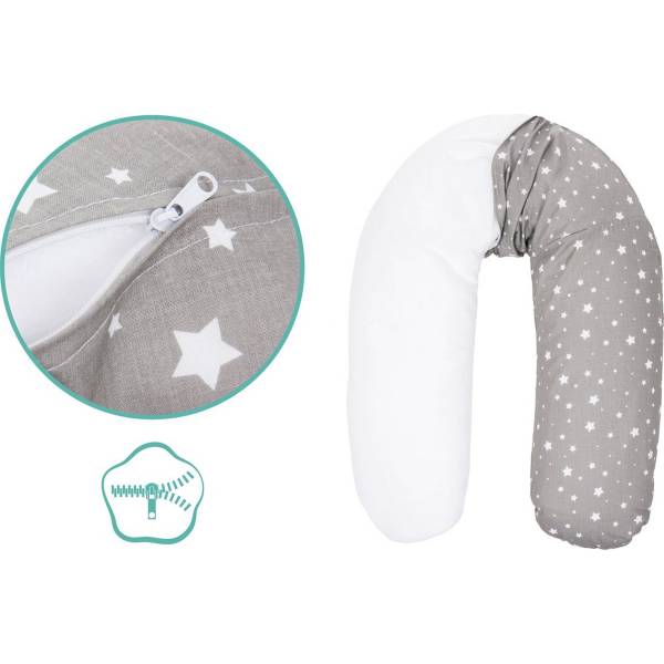 FILLIKID Nursing Pillow Filling EPS Balls 190cm - Safari Grey