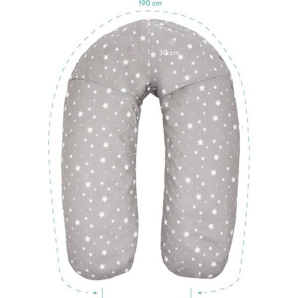 FILLIKID Nursing Pillow Filling EPS Balls 190cm - Safari Grey