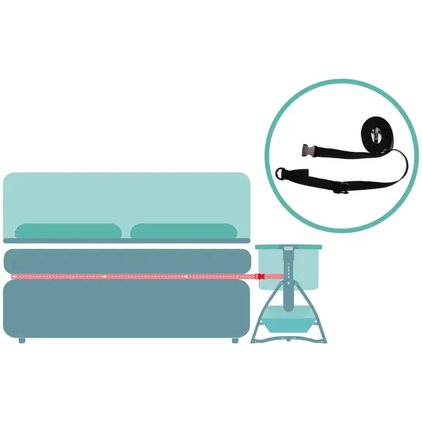 FILLIKID Bedside Crib Scandic - Grey Melange