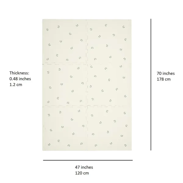3 SPROUTS EVA Play Mat - Blueberry/Ivory