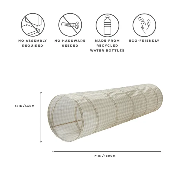 3 SPROUTS Tunnel - Gingham/Beige