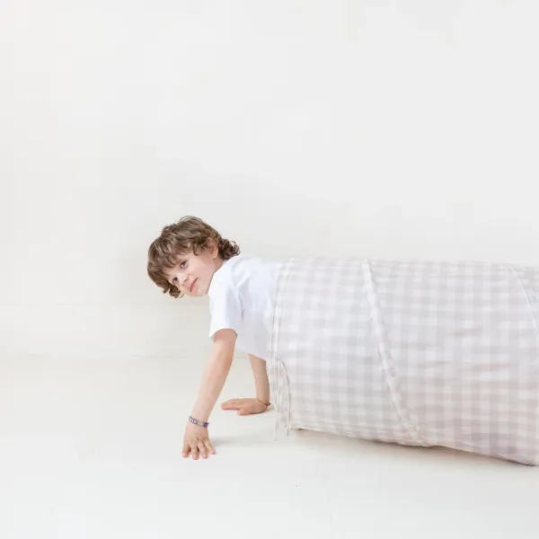 3 SPROUTS Tunnel - Gingham/Beige