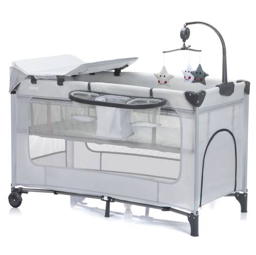 FILLIKID Travel Cot Capri - Light Grey
