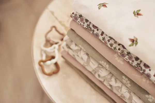 JOLLEIN Fitted Sheet Jersey 70x140 - Animals Nougat