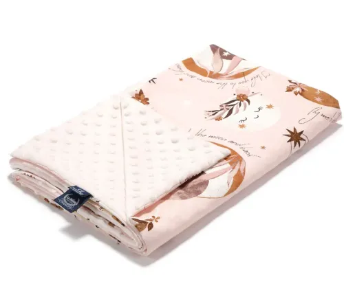 LA MILLOU Blanket 140x110 Light - Fly me to the Moon Nude Ecru