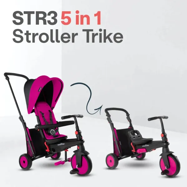 SmarTrike STR3 Folding StrollerTrike - Pink