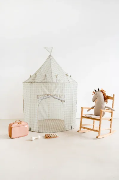3 SPROUTS Tent - Gingham/Beige