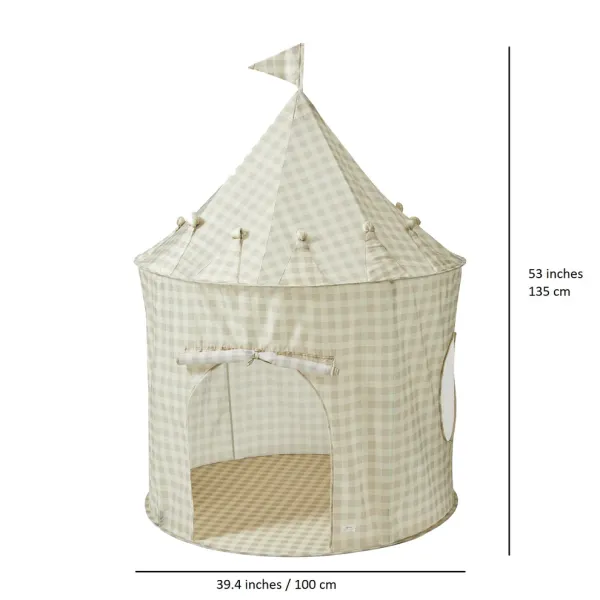 3 SPROUTS Tent - Gingham/Beige