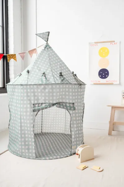 3 SPROUTS Tent - Gingham/Blue