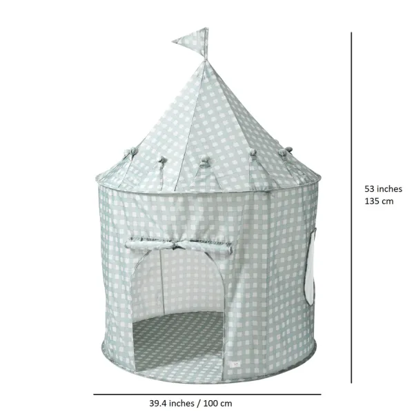 3 SPROUTS Tent - Gingham/Blue