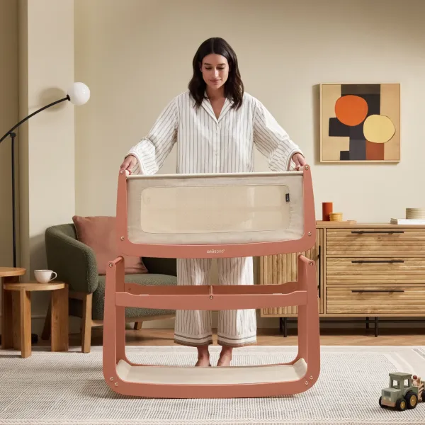 SnuzPod5 Bedside Crib - Terracotta