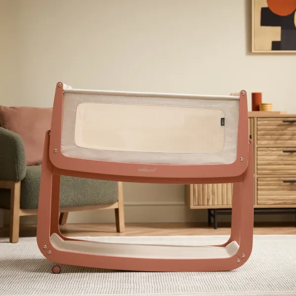 SnuzPod5 Bedside Crib - Terracotta