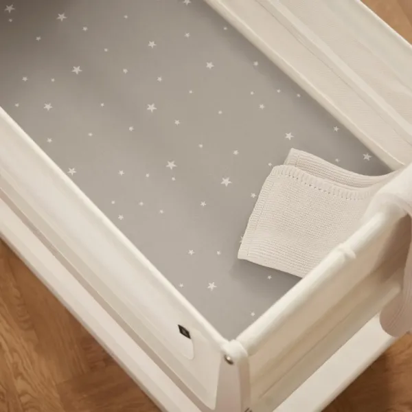 SnuzPod Bedside Crib 2Pack Sheets - Grey/Star