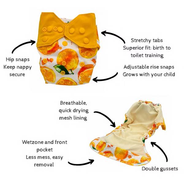 VIVILINO Cloth Nappy V2 - Sunshine Baby