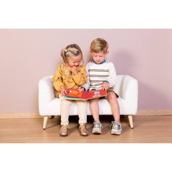 CHILDHOME Kids Bench - Teddy/Off White