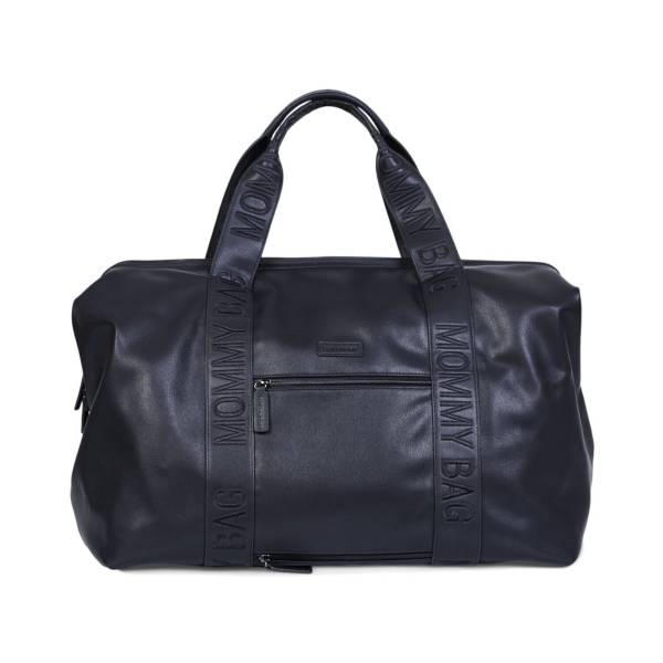 CHILDHOME Mommy Bag Signature - Vegan Leather Black
