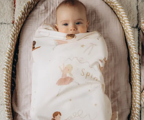 LA MILLOU Bamboo Muslin 115x140 - Ballerine