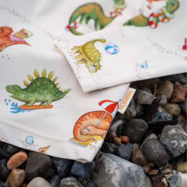 FILIBABBA Swim Shirt LS Nor UV 1/2 Years - Dino Beach