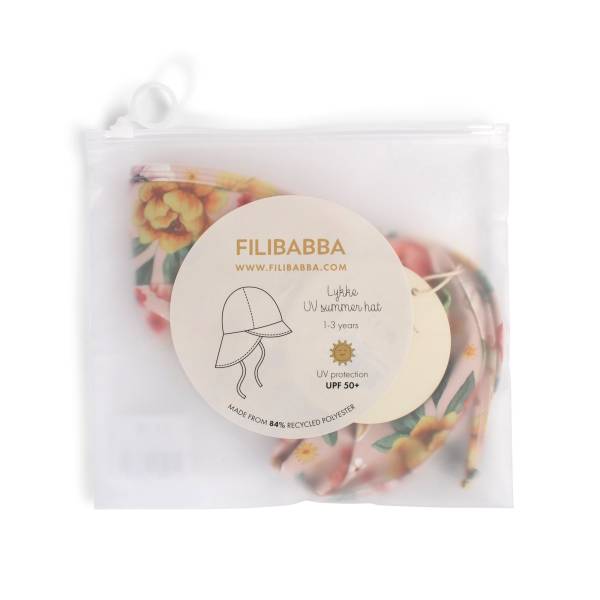 FILIBABBA Summer Hat Lykke UV 1/3 Years - Ocean Blossom