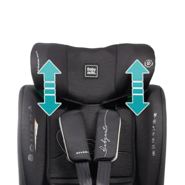 BABYAUTO SCUDDA  iSize 40-150cm - Black Line Embossed