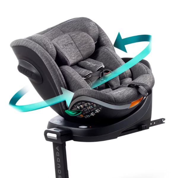 BABYAUTO SCUDDA  iSize 40-150cm - Grey Dobby