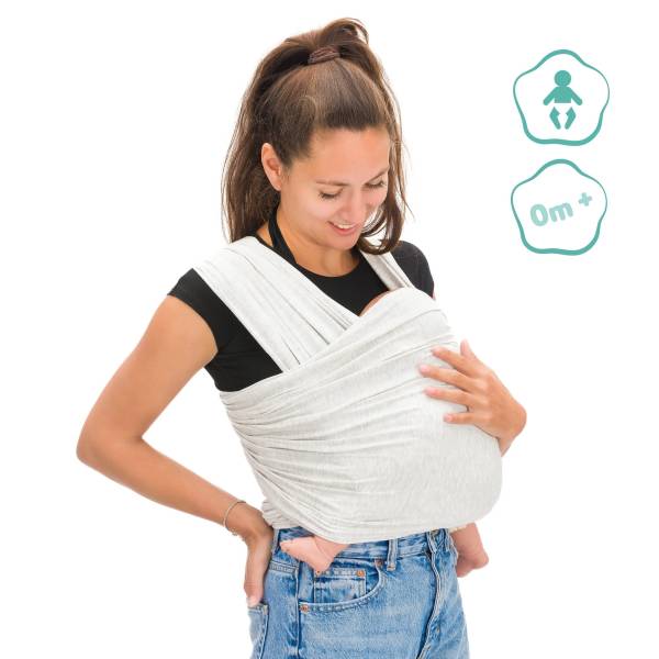 FILLIKID Baby Sling - Light Grey Melange 
