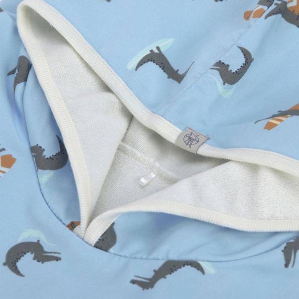 LAESSIG Splash&Fun Beach Poncho - Crocodile Sky Blue