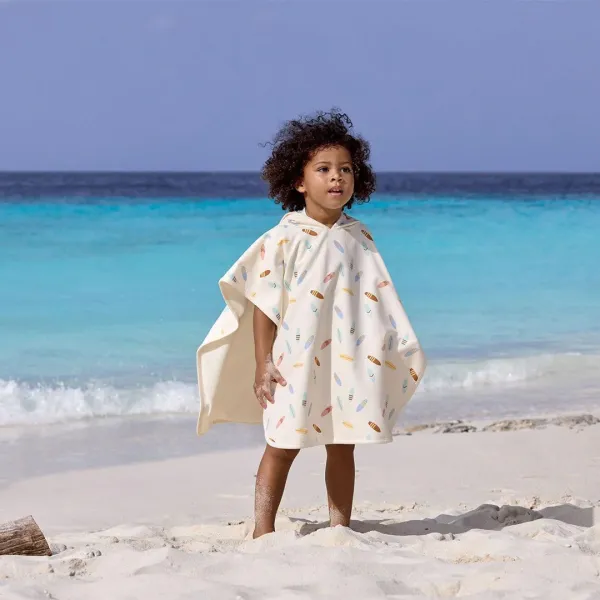 LAESSIG Splash&Fun Beach Poncho - Surfboard Sea Salt