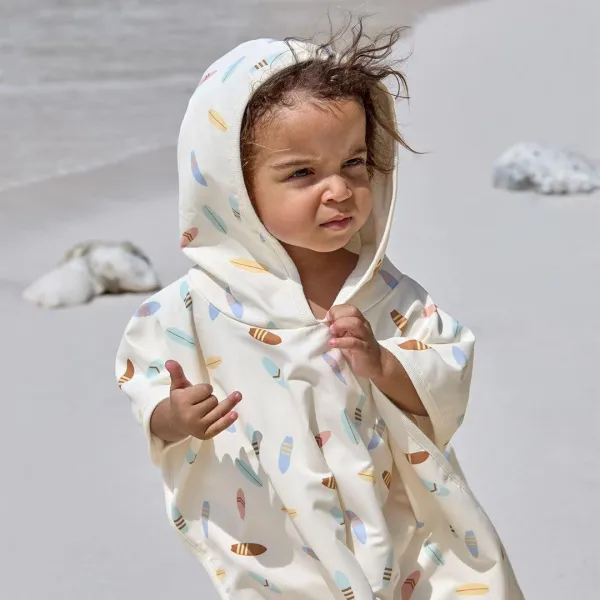 LAESSIG Splash&Fun Beach Poncho - Surfboard Sea Salt