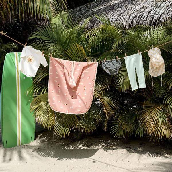 LAESSIG Splash&Fun Beach Poncho - Dolphin Peach
