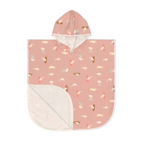 LAESSIG Splash&Fun Beach Poncho - Dolphin Peach