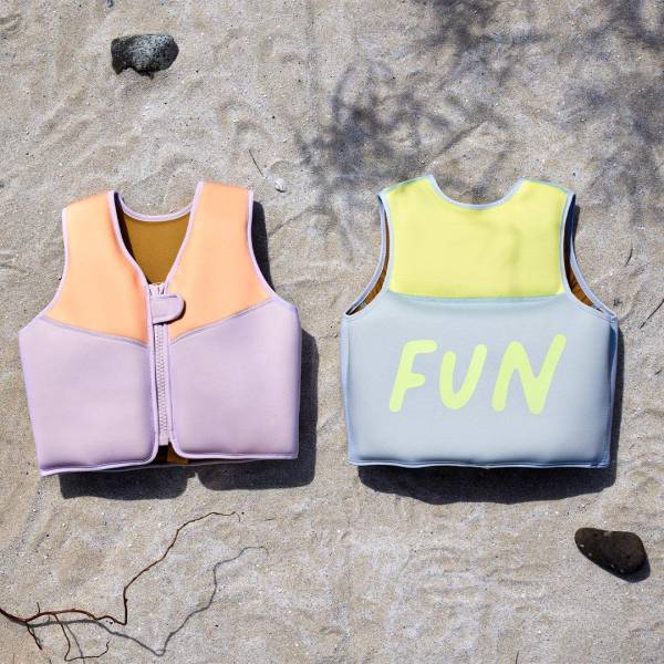 LAESSIG Splash&Fun Swim Vest - Lavender/Apricot One size