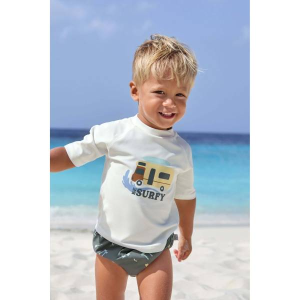 LAESSIG Splash&Fun Short Sleeve - Rashguard Camper Sea Salt 36m