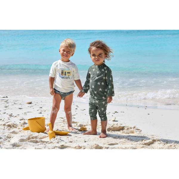 LAESSIG Splash&Fun Short Sleeve - Rashguard Camper Sea Salt 36m