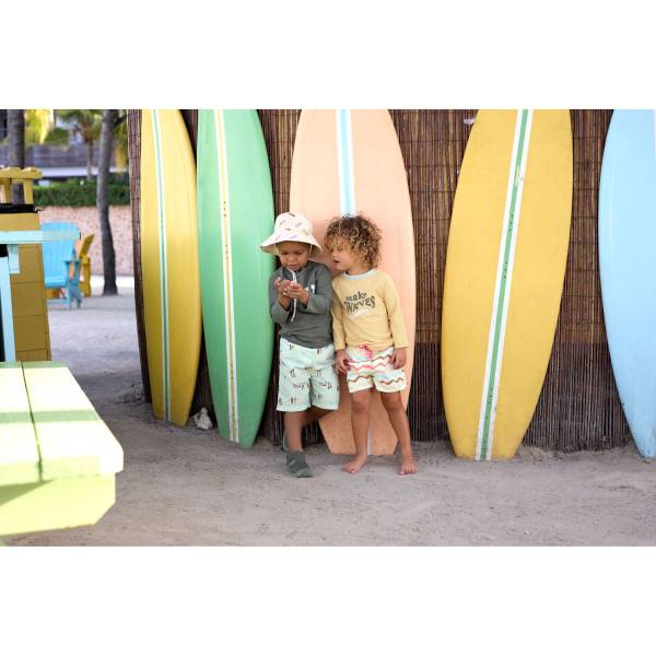 LAESSIG Splash&Fun Sun Protection Bucket Hat - Surfboards Sea Salt 6m