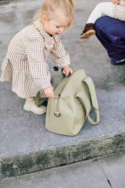 CHILDHOME Mommy Bag CLUB Signature - Vegan Leather Green