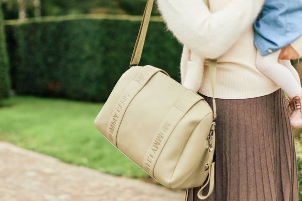 CHILDHOME Mommy Bag CLUB Signature - Vegan Leather Green