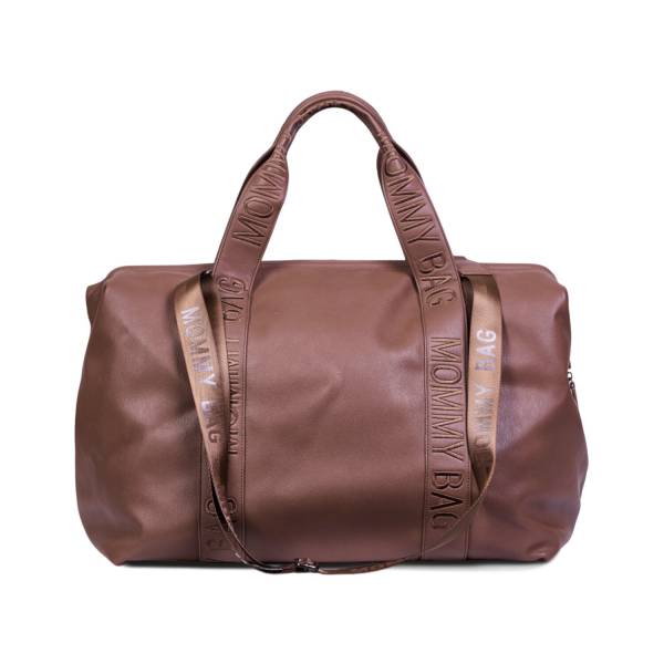 CHILDHOME Mommy Bag Signature - Vegan Leather Dark Brown