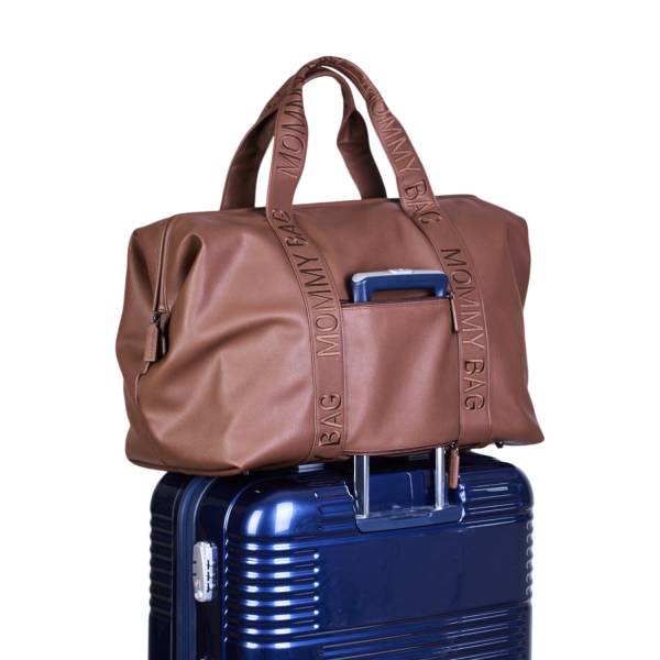 CHILDHOME Mommy Bag Signature - Vegan Leather Dark Brown