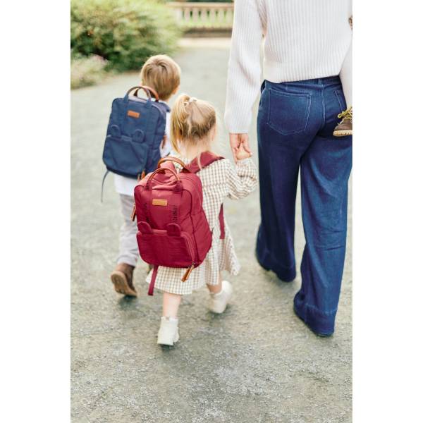 CHILDHOME Kids Backpack mini Club Signature - Urba Burgundy
