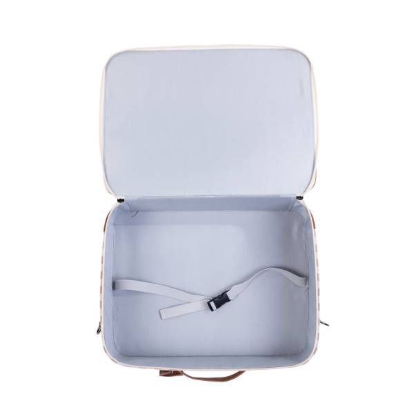 CHILDHOME Mini Traveller Kids Suitcase - Stripes Nude Terracotta